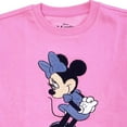 thumbnail image 4 of Mickey & Minnie Mouse Girls Sweatshirt -Jumbo Print, Chenille Patch & Embroidery Minnie Mouse Pullover- Sizes 4-16, 4 of 7