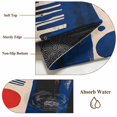 thumbnail image 6 of 3'x5' Area Rugs, Blue Red Color Block Indoor Outdoor Area Rug for Living Room Bedroom, Modern Abstract Geometric Washable Bathroom Rugs Kitchen Floor Carpet Mats Home Decor Aesthetic, 6 of 8