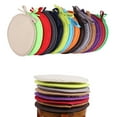 thumbnail image 3 of Becaristey Comfortable Round Chair Cushion For Bistros - With Durable Ties For Secure Fit Non Fading Cotton dull-red 1Set, 3 of 6