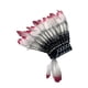 thumbnail image 4 of Sombrero de jefe indio nativo americano, tocado decorativo para presentaciones escénicas Rojo Negro Blanco, 4 of 9