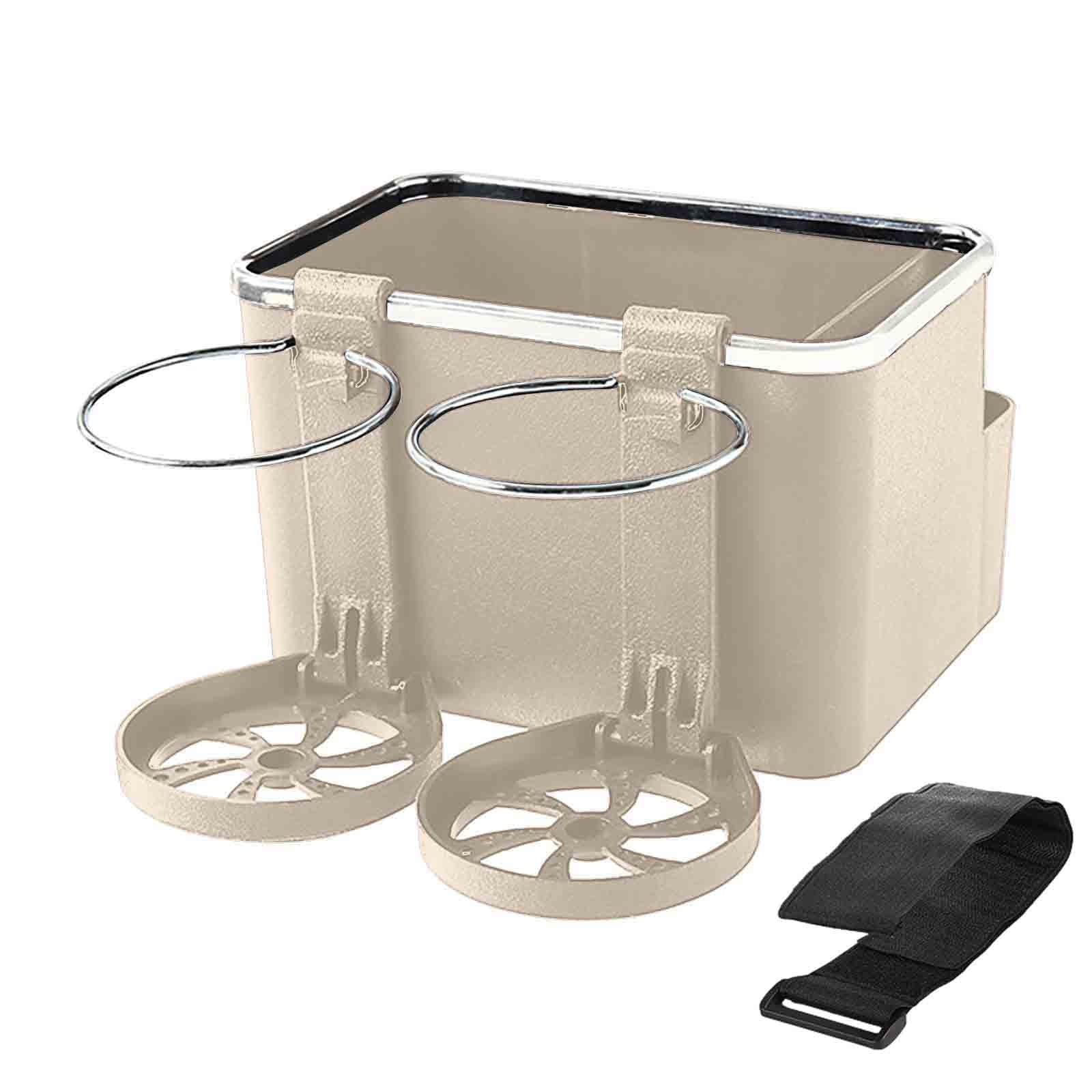 Yykcavykas Bestselling Car Armrest Storage Box Water Cup New Car Seat Storage Box with Cup Multifunctional Car Console Side Storage Box Water Cup Tissue Phone|Beige-252