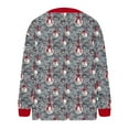 thumbnail image 4 of Cárdigan informal de punto con estampado navideño para mujer, chaqueta con botones y abrigo para mujer, 4 of 5