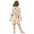 thumbnail image 7 of FORMRS Niños Bathrobe Unisex Hooded Robe Soft Plush Pajamas Sleepwear, Size 2-3T, Fall Beige Pumpkin, 7 of 7
