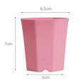 thumbnail image 2 of 10pcs Small Plastic Succulent Flower Pot Octagonal Plant Planter with Drain Hole Home Office, 2 of 7