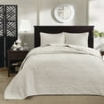 thumbnail image 3 of Regency Heights Quebec 3 Piece Bedspread Set Lightweight Reversible Bedding Set, Twin, Cream, 3 of 14