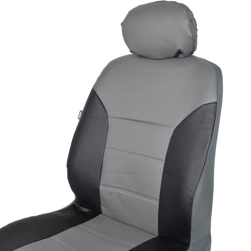 Motor Trend Two Tone PU Leather Car Seat Covers, Classic Accent, Premium Leatherette, Front Pair - image 5 of 11