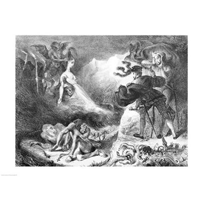 Faust & Mephistopheles at The Witches Sabbath From Goethes Faust 1828