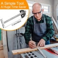thumbnail image 3 of Angle Measuring Tool,  Engraved Inscription Wide Application Wear Resistant Adjustable Multifunctional Angle Finder Tool  for Furniture Making, 3 of 7
