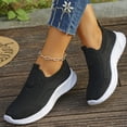 thumbnail image 2 of CIENVNSTG Women'S Walking Shoes Slip On Athletic Running Sneakers Knit Mesh Comfortable Work Shoe Casual Breathable Lightweight Non Slip Sock Shoes Black 36, 2 of 5
