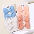 thumbnail image 2 of 4Pcs/Set Solid Candy Color Bow Hairpin Hairclip for Kids Polyester Barrette Flower  Girl Metal BB Barrettes Hair Accessories tzw, 2 of 7