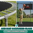 thumbnail image 6 of Leumius 14ft Trampoline for Kids and Adults,Heavy Duty Trampolines with Safety Enclosure Net for Outdoor/Indoor,Upgraded Round Recreational Trampolines with Basketball Hoop and Ladder,Green, 6 of 9
