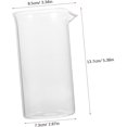 thumbnail image 2 of Taza De Prensa Francesa De Vidrio 350ml Repuesto Para Cafetera De Émbolo, Vaso Para Preparar Té y Café, Cristal Resistente Para Cafetera De 6 Tazas, Uso Doméstico y Profesional, 2 of 5