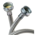 thumbnail image 4 of GE Appliances 4 Foot Stainless Steel Water Supply Hoses, 2 Count, PM14X10005, 4 of 6