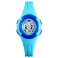 thumbnail image 2 of Reloj digital de plástico ABS para niños, pantalla LED de 12/24 horas, reloj de pulsera para niños con esfera redonda y resistente al agua Scienceny EL4555-06, 2 of 2