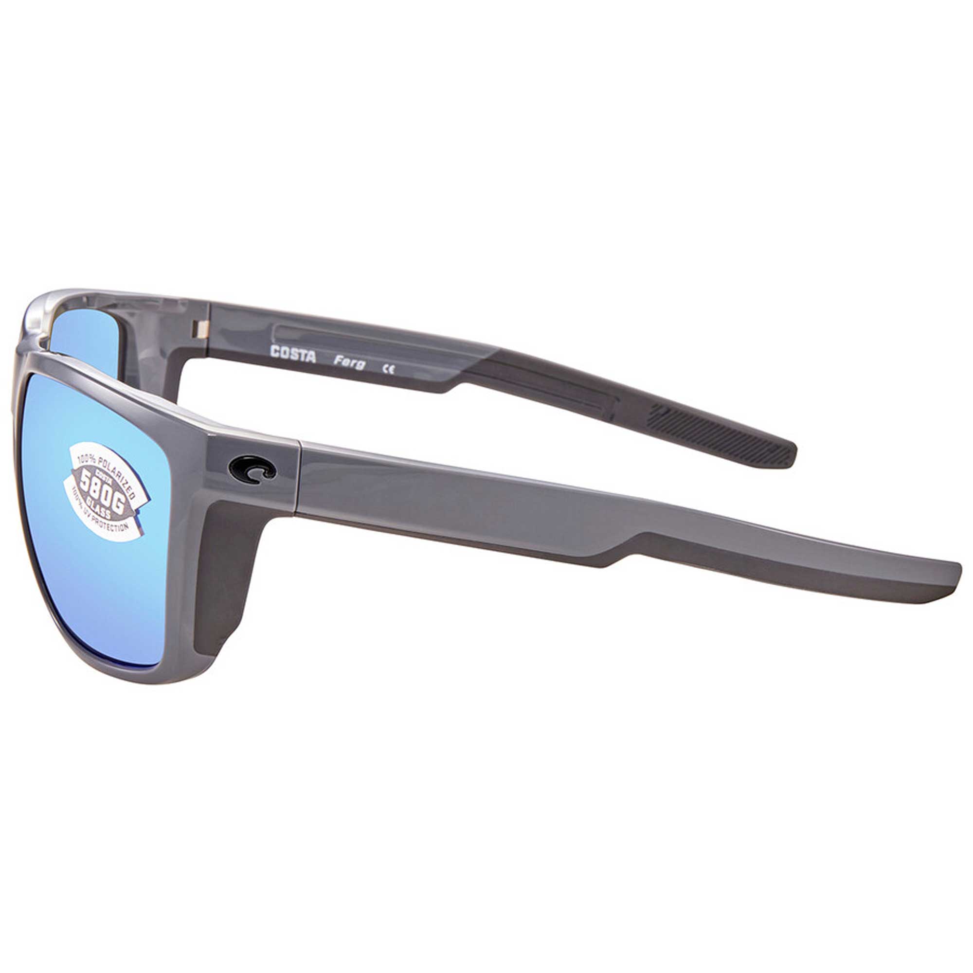 Sunglasses Costa Del Mar 06 S 9002 900233 Ferg 298 Shiny Gray Blue Mirr - image 3 of 3
