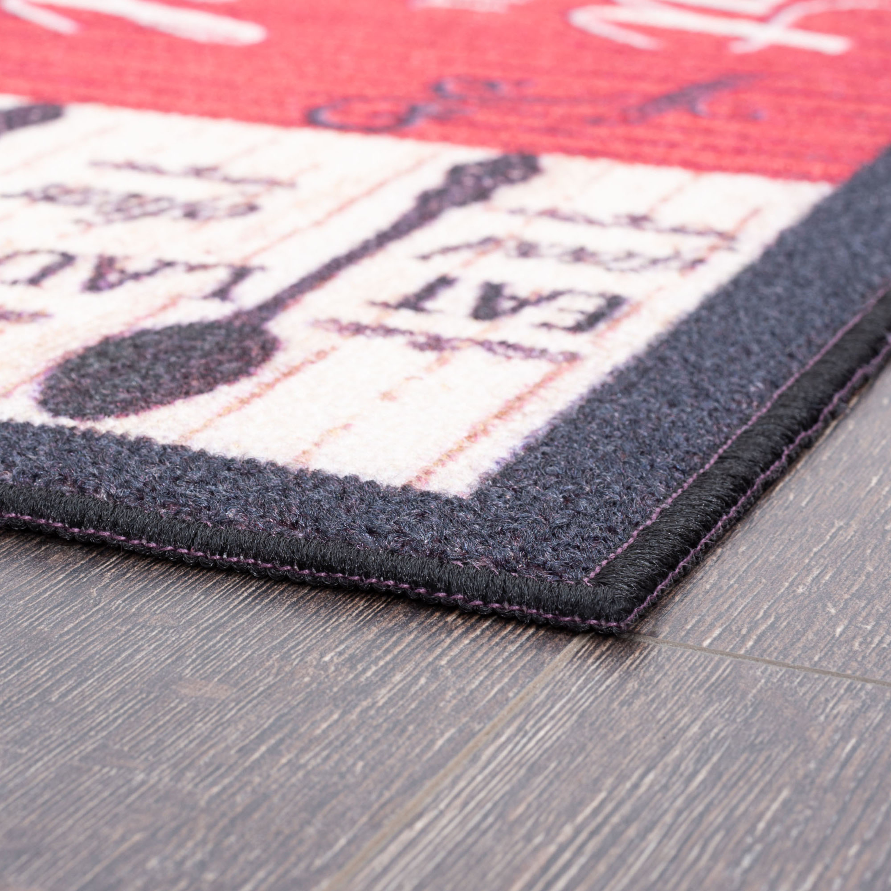 26x44 Modern Red Runner Rugs for Hallway | Indoor Entry, Entryway, Walkway or Kitchen Rug 2'2'' x 3'8''