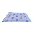 thumbnail image 2 of Ahgly Company Machine Washable Indoor Rectangle Solid Blue Modern Area Rugs, 6' x 9', 2 of 4