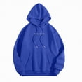 thumbnail image 4 of Godom Womens Hoodies Letter Print Oversized Sweatshirts Fall Fashion 2025 Long Sleeve Solid Color Hoode Sweatshirt with Pockets, 4 of 4