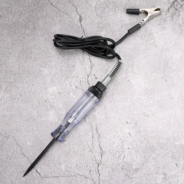 LAFGUR Car Circuit Tester Pen,6-24 V Stainless Steel Electrical Voltage Test Pen Light Lamp Circuit Tester Detector Probe Tools