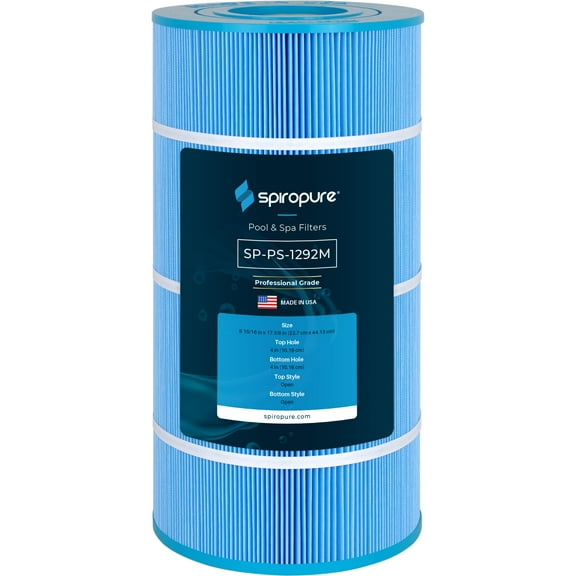 SpiroPure Replacement for Unicel C-8409 Hayward CX900RE Pleatco PA90 Waterway 817-0100P Filbur FC-1292 Sta-Rite PXC-95 25230-0095S Blue Media Hot Tub Spa Pool Cartridge