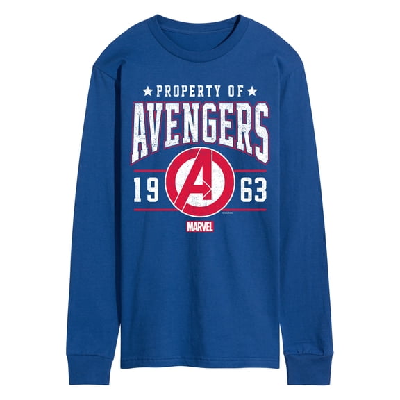 Marvel The Avengers - Property Of - Adult Long Sleeve Graphic T-Shirt