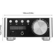 Mini Bluetooth 5.0 Digital Amplifier, HiFi Stereo Class D Audio Amp, Wireless Receiver