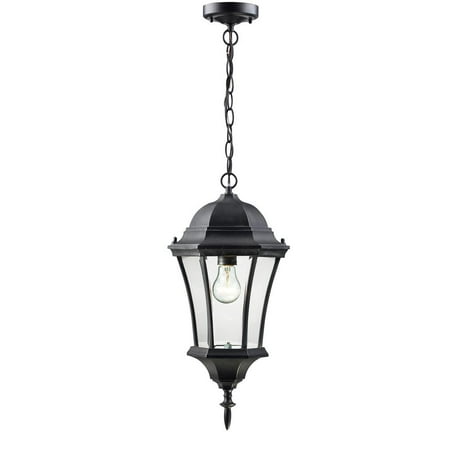 1 Light Outdoor Post Mount Lantern In Urban Style 8 Inches Wide By 16 Inches High Z-Lite 507Phm-Bk
