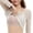 Beige, variant on Women’s Pale Pink Mini Polka Dot Thin Adjustable Strap V-Neck Seamless Wireless Bra Flat Laser Cut Edges Wire Free Invisible Soft Breathable Casual Dress Layering Loungewear Underwear