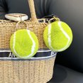 thumbnail image 3 of Wilitto Tennis Ball Plush Pendant Soft Stuffed Ball Plush Toy Fluffy Tennis Ball Key Ring Charm Sports Backpack Decoration Birthday Gift tennis, 3 of 12