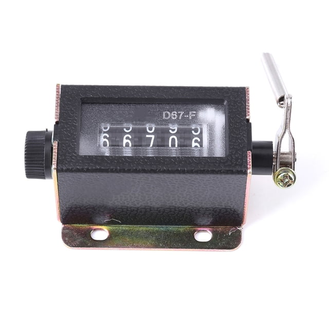 Digit Counter, Hand Pull Mechanical Counter, Stroke Tally Counter Resettable Printing Machinery For Textiles Winding Hill