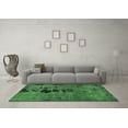 thumbnail image 3 of Ahgly Company Indoor Rectangle Oriental Emerald Green Modern Area Rugs, 2' x 4', 3 of 4
