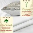 thumbnail image 6 of Yucurem Christmas Cushion Covers Set of 4, Christmas Tree Snowman Reindeer Santa Decorative Pillowcase for Home Sofa Living Room Couch Bed, 6 of 7