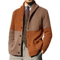 thumbnail image 1 of Wyzesi Cardigan Fall Fashion Mens Fashion Color Blocking Button Cardigan Sweater Mens Cardigan Sweaters, 1 of 3