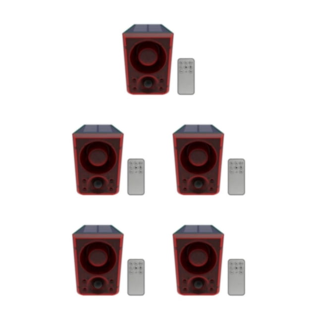 Cateissary Ahorro de energía Carga solar Respetuoso con el medio ambiente Repelente de bestias Alarma audible y visual Artefacto repelente de Type2 NO2