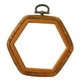 thumbnail image 4 of Tnarru Embroidery Cross Hoop Embroidered Stretch Tool Hexagon Decoration Cross Stitch Hoop Embroidery Frame for Art Craft Needlework 9.5x10.5cm, 4 of 8