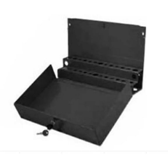 Extra Large Locking Screwdriver-Prybar Holder for Service Cart - Black