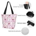 thumbnail image 3 of Bingfone Easter Rabbit Women Shoulder Tote Bags Casual Bag Ladies Shopping Handbag, 3 of 6