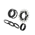 thumbnail image 1 of Single 1 Speed Cassette Cog Fixed Single Speed Gear Freehub Conversion Fixed Gear Conversion Set for 7-10s Hubs Black, 1 of 9