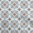 thumbnail image 1 of oneOone Cotton Cambric White Fabric Asian Ornament Floral Tile Sewing Craft Projects Fabric Prints By Yard 56 Inch Wide, 1 of 4