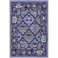 thumbnail image 1 of Unique Loom Tapis de Bordure Patchwork la Jolla 2' 2 x 3' Rectangle Bleu/ivoire, 1 of 1