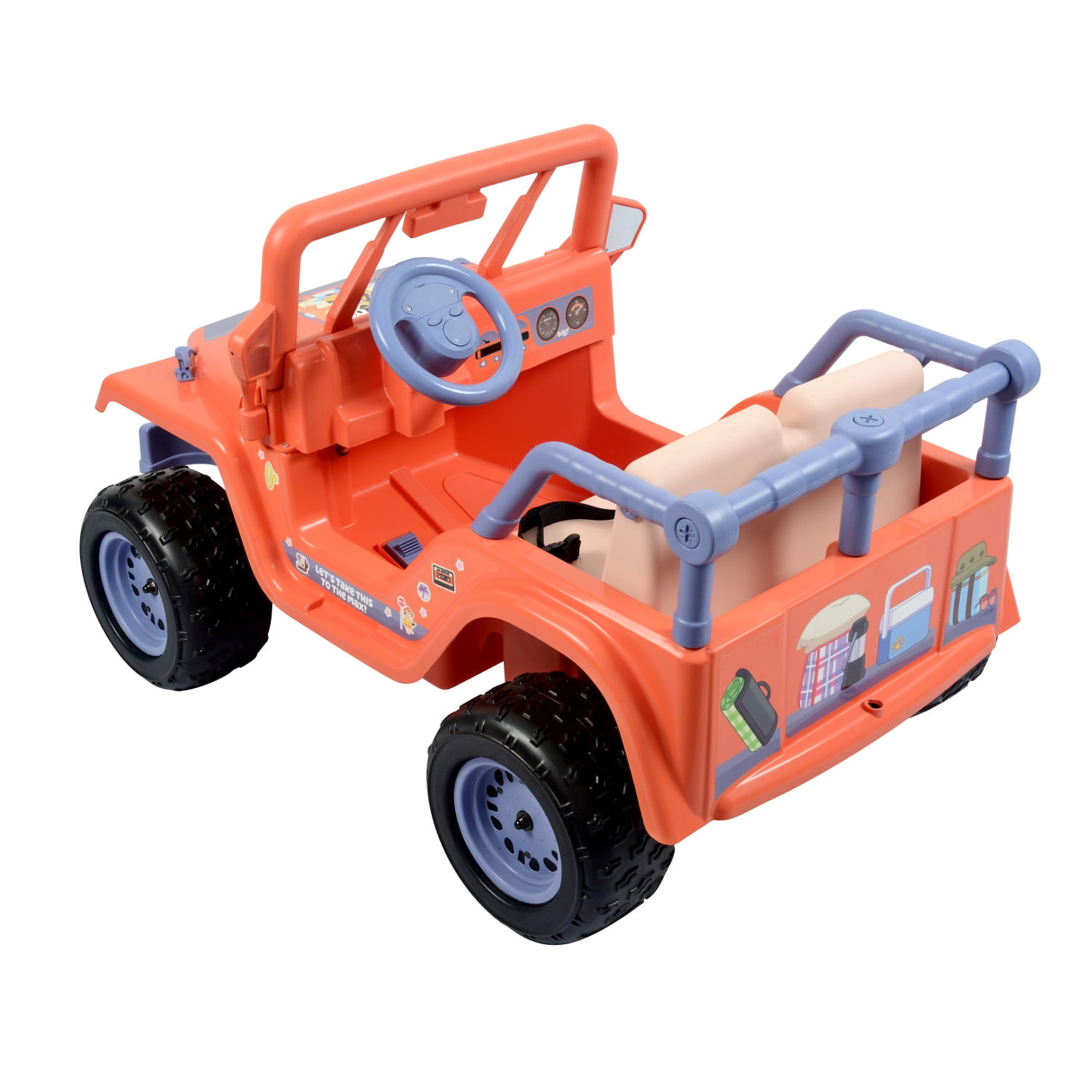 12V Bluey 4-Wheeler Ride-on, Battery Powered Car for Kids with Sounds, Ages 3+