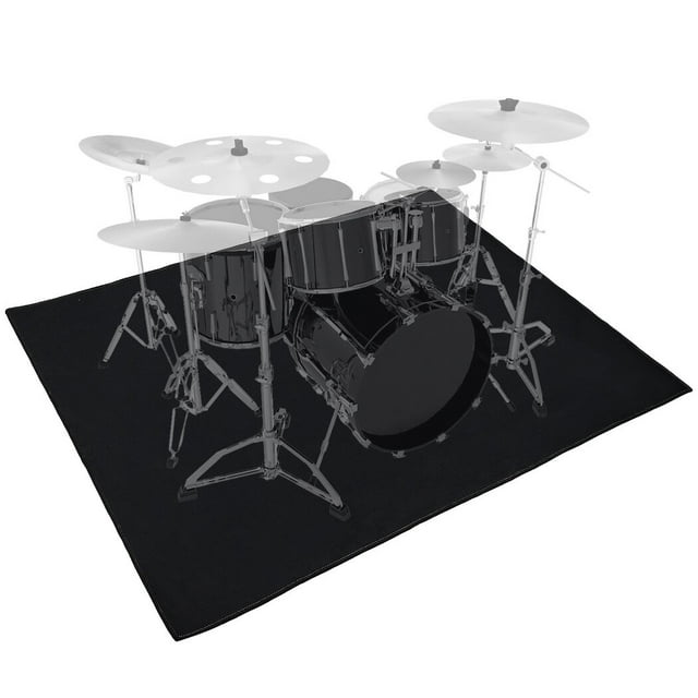 Drum Rug, Drum Mat, Electrical Drum Carpet Soundproof Rug Pads Drum Accessories for Electric Drums Jazz Drum Set, Gift for Drummers, Drum Accessories. 47’’ x 63’’