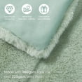 thumbnail image 3 of ZXNYH Luxury Super Soft Striped Faux Fur Throw Blanket for Couch,60"x 80" Grey Marl, Warm Milky Plush Blanket for Sofa Bed Living Room Bedroom (Stripe-Grey Marl), 3 of 5