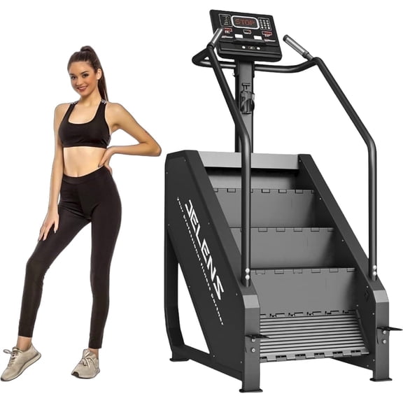 Commercial Grade Stair Stepper Machine with LED Screen, 440 LBS Capacity - 15 Resistance Levels, 24-164 Steps/Minute, Home Cardio Workout Machine