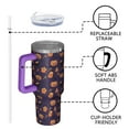 thumbnail image 4 of Halloween Treats Pattern Tumbler with Handle and Lid,40oz Double Wall Vacuum Insulated Tumbler,Cups Gift for Women and Men, 4 of 7