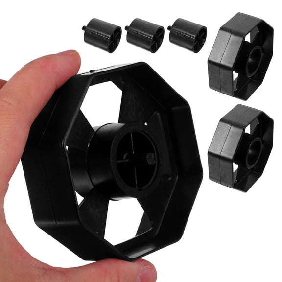 WEUVEB 3Sets Adhesive Tape Dispenser Core Replacement Part for Standard Desktop Tape Holder Black