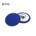 thumbnail image 3 of Uxcell 30pcs 40L Fabric Cloth Covered Button 25mm Metal Shank Round Sewing Buttons for Suits Dress Blouses, Deep Blue, 3 of 5