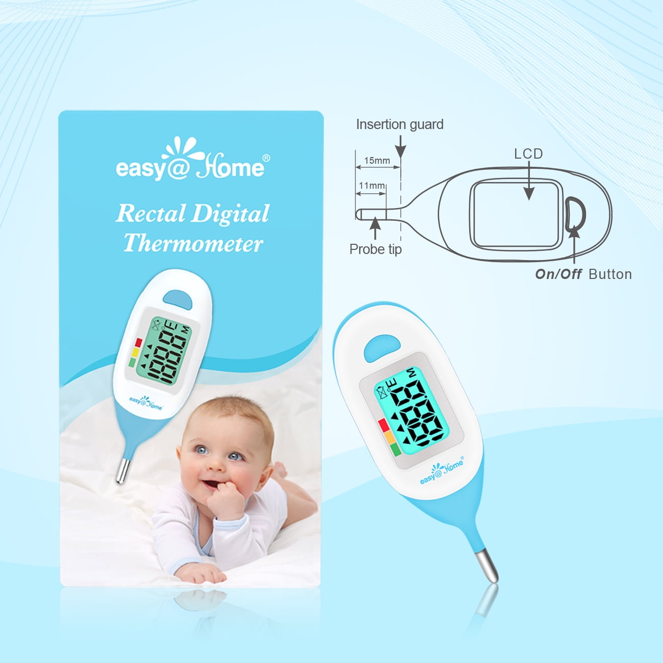 Baby 0+ Months Bed Room Heat Monitor Clippasafe Nursery Giraffe Room  Thermometer