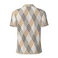 thumbnail image 4 of Rocae Geometric for Men's Short Sleeve Polo Shirt, Quick Drying Performance Moisture Wicking Sports Men's Golf Shirt XX-Large, 4 of 9