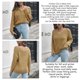 thumbnail image 5 of Suéter De Ganchillo Ahuecado Jersey Con Cuello En V Suéteres Sueltos Casuales Prendas De Punto De Manga Larga Para Mujer Amarillo Trigo M, 5 of 6